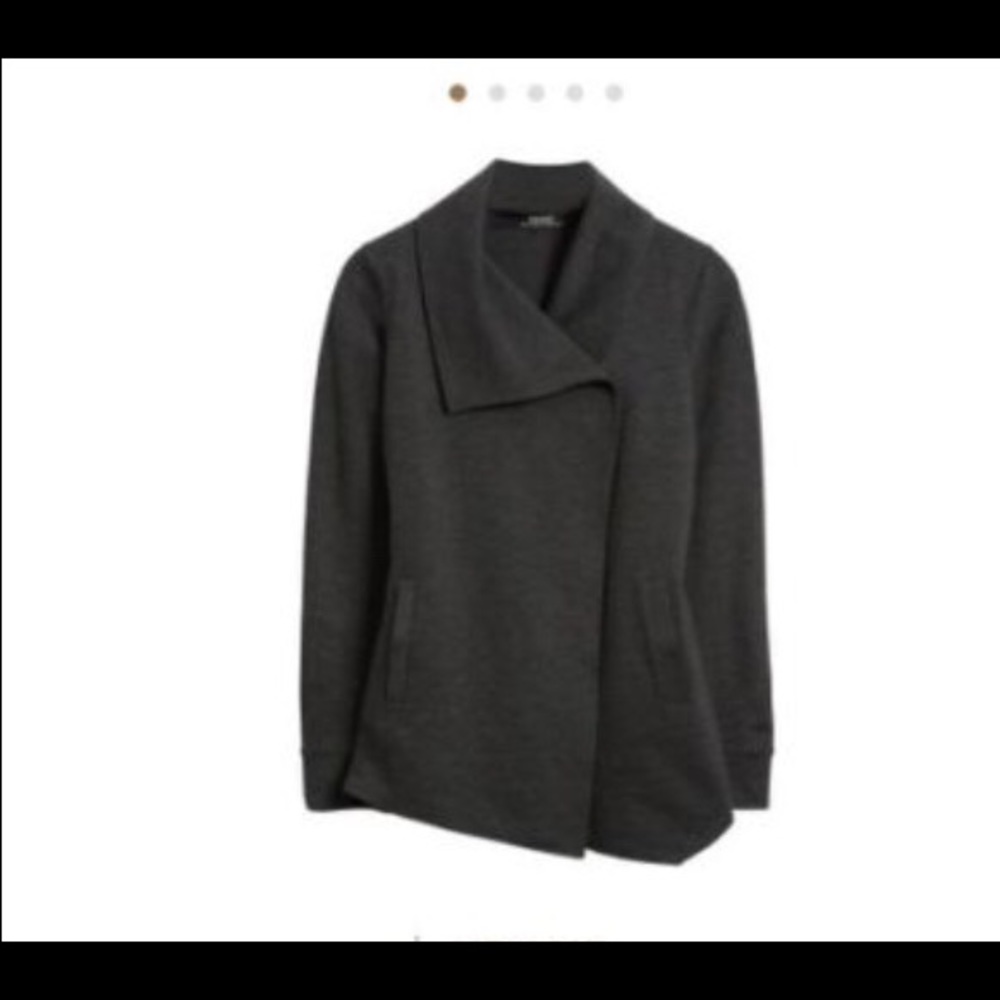 Kenzie Textured Ponte Jacket in Black NWT